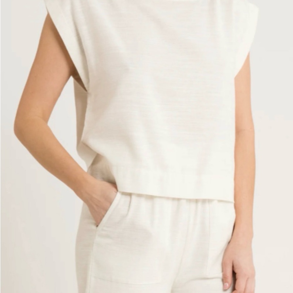 Set of Two LAUDE the Label Everyday Tops (Black + White) Wore Once - Picture 3 of 7